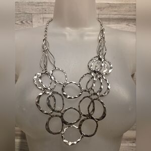 Elegant Silver Statement Necklace